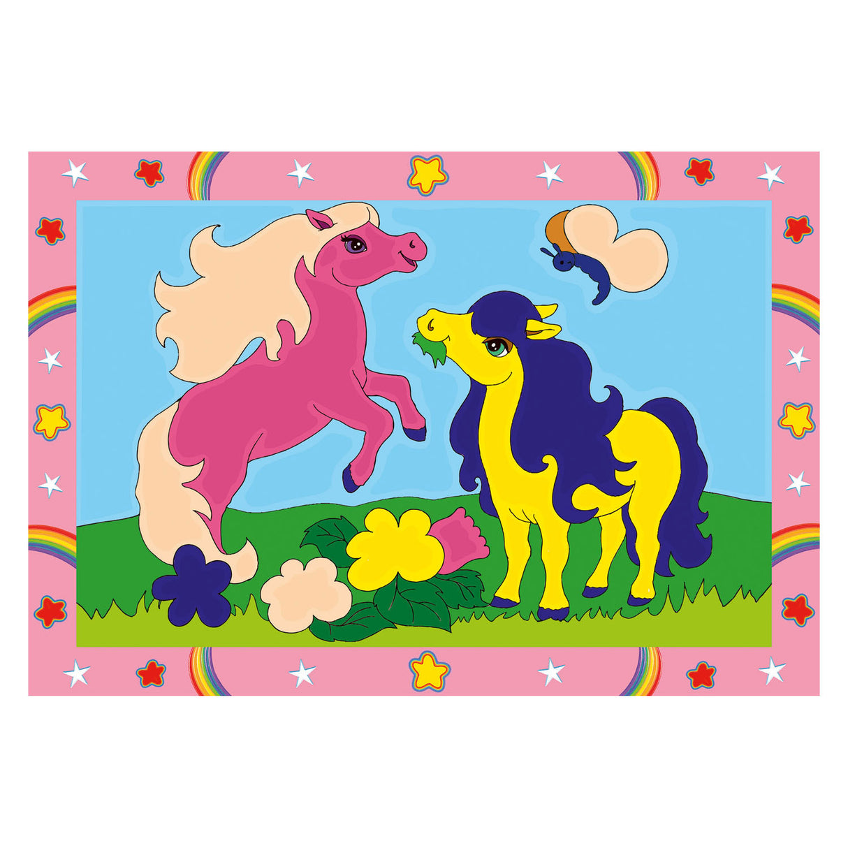 Ravensburger Creart Maleri ved nummer - Jumping Ponies