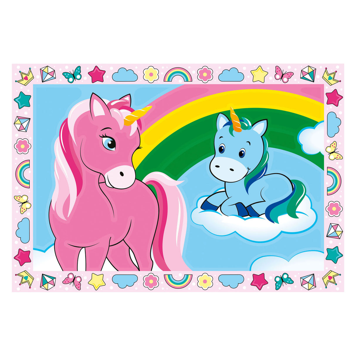 Ravensburger Creart malování na číslo - Blije Unicorns