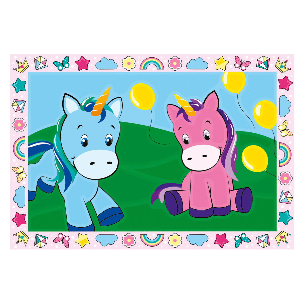Ravensburger Creart malování na číslo - Blije Unicorns