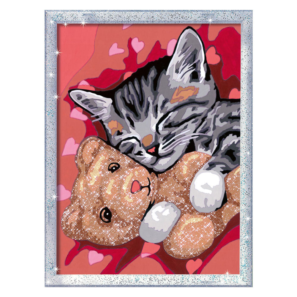 Ravensburger Creart Painting at Number - Peaceful Kitten