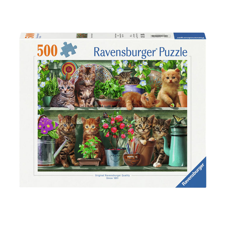 Ravensburger palapeli kissat telineessä, 500 kpl.