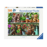 Ravensburger palapeli kissat telineessä, 500 kpl.