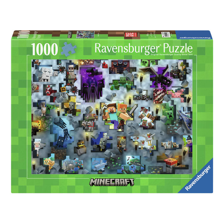 Ravensburger jigsaw puzzle minecraft gangs, 1000st.