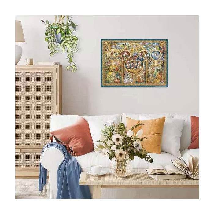 Míreanna mearaí Ravensburger na téamaí Disney is áille, 1000 ríomhaire.