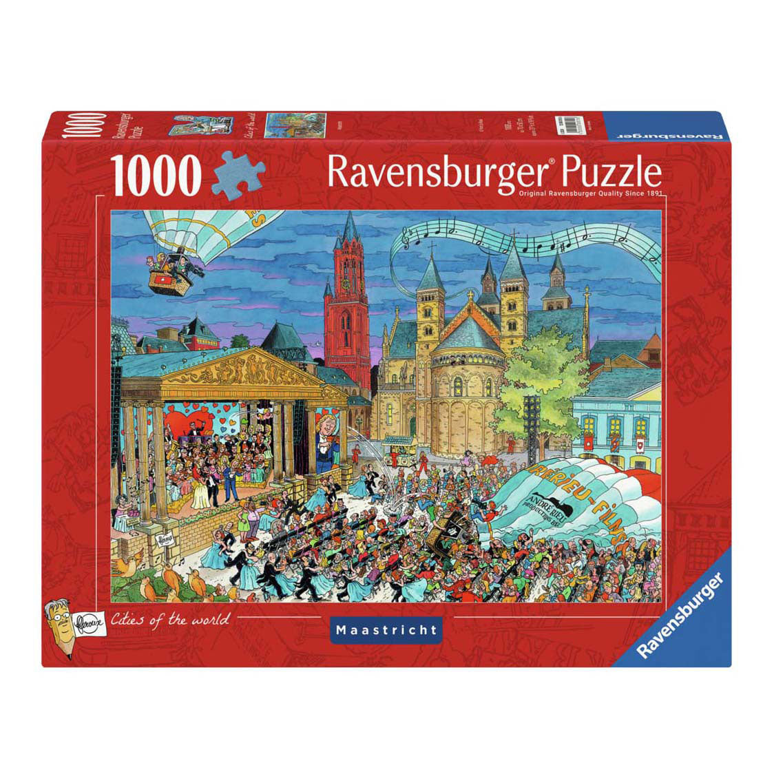 Quebra-cabeça Ravensburger Fleroux Maastricht, 1000 unid.