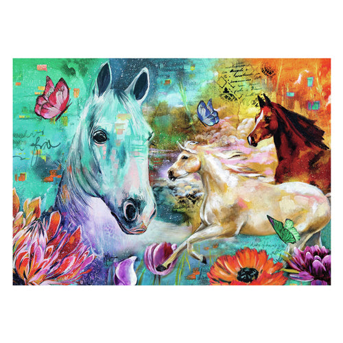 Ravensburger puzzle cavalli fantasy 300 pezzi extra grandiosi