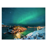 Ravensburger jigsaw puzzle nordlichter ub.bergsfjord, 500 pcs.