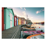 Ravensburger jigsaw puzzle bootshauser in smogen, schweden, 500 pcs.