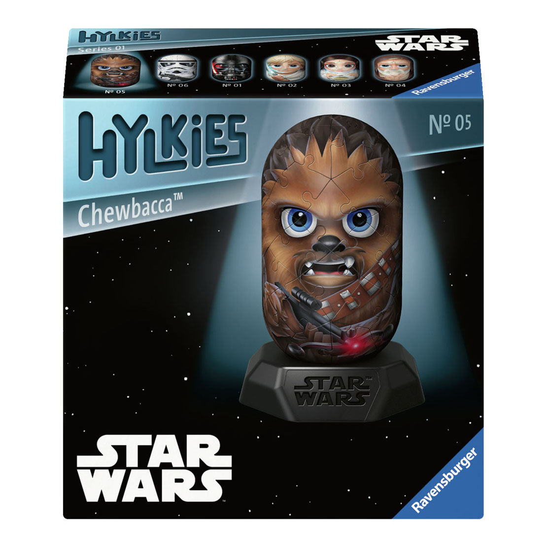 Ravensburger 3D palapeli Hylkies Star Wars Chewbacca, 54 kpl.