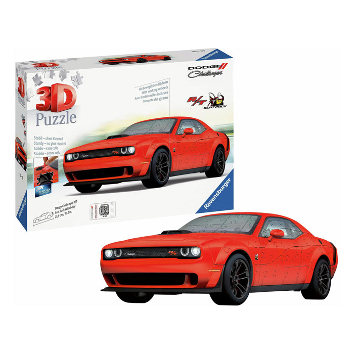 RAVENSBURGER 3D puzzle Dodge Chall.r T Scat Pack, 108st.