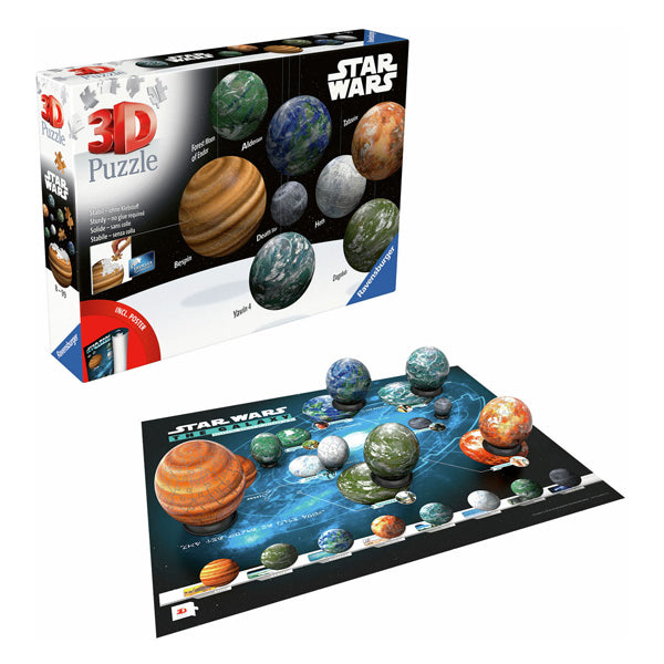 Puzzle 3D Ravensburger Star Wars Planeta Galaktyki, 531st.