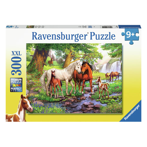 Ravensburger Jigsaw Puzzle XXL vilde heste ved floden, 300st.