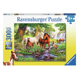 Ravensburger Jigsaw Puzzle XXL vilde heste ved floden, 300st.
