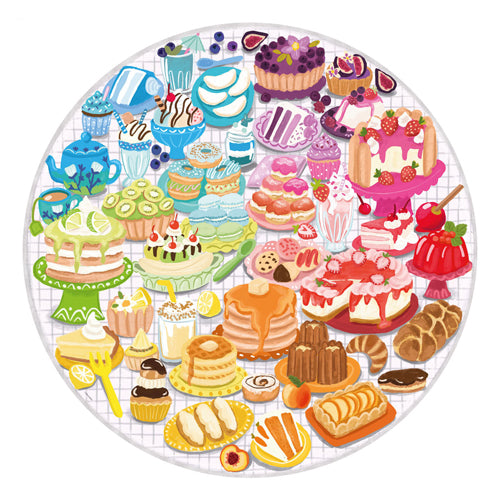 Ravensburger Jigsaw Puzzle alrededor del círculo de Pasteles de postres Circle Colors, 500º.