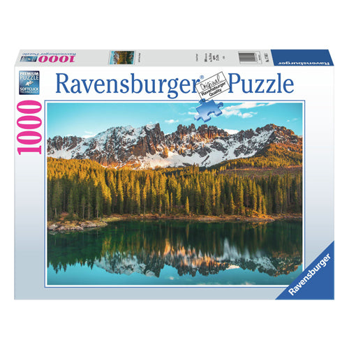 Ravensburger kirakós olasz tájak Lago di Carezza, 1000 db.