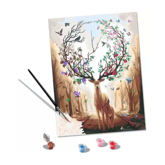 Pintura de Ravensburger Creart en número - Encuentro magnífico