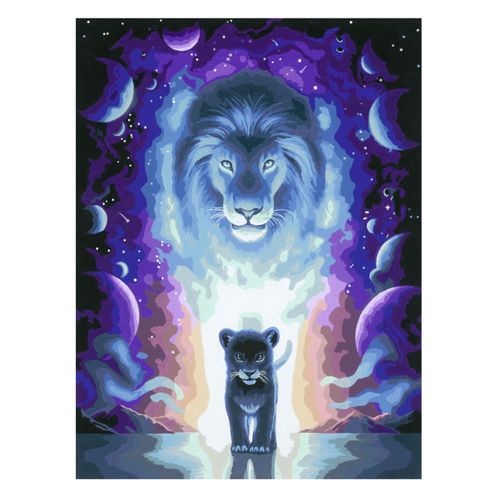 Ravensburger Creart Painting at number - Lion Jojoesart
