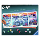 Ravensburger Creart painting by numbers - dolphins at sunset