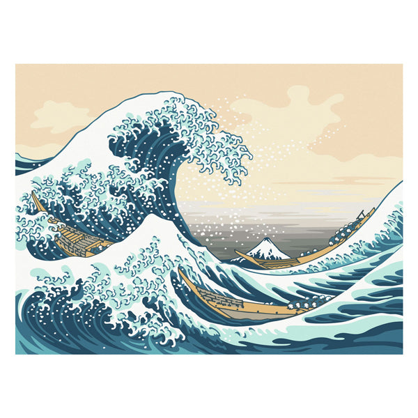 Ravensburger Creart Painting at number - Hoksusai: The Great Wave