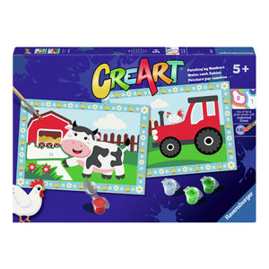Ravensburger creart maling efter nummer - traktor med kulisser