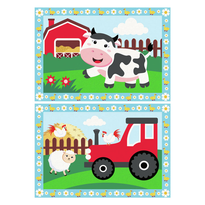 Ravensburger Creart Painting at number - Tractor with scenery