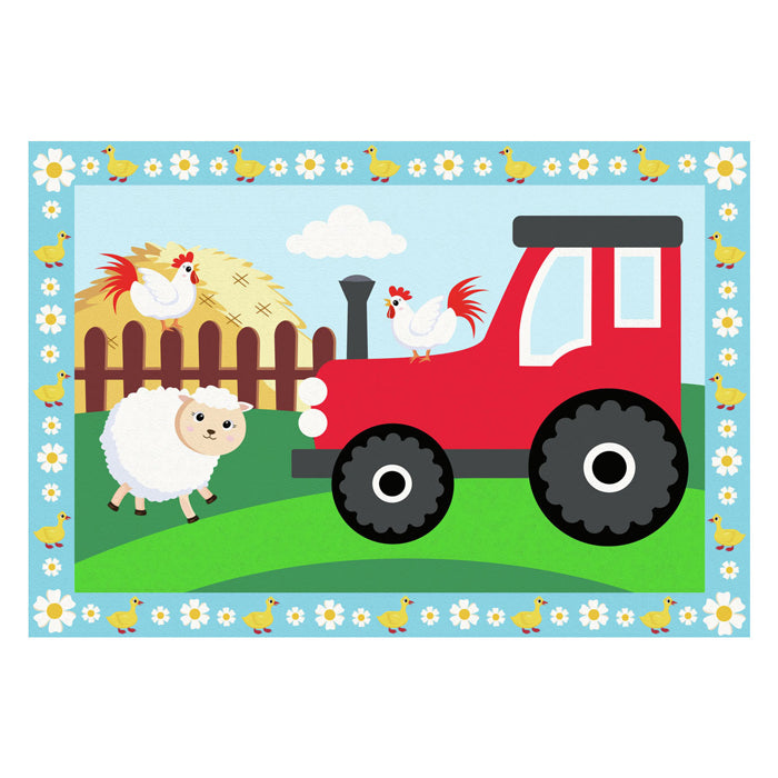 Ravensburger Creart Painting at number - Tractor with scenery
