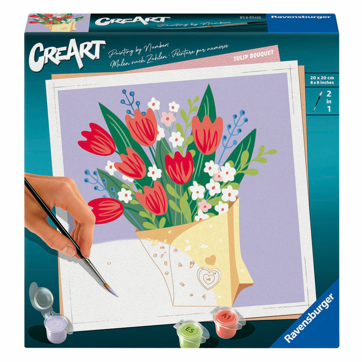 Ravensburger creart färg efter nummer - tulpanbukett