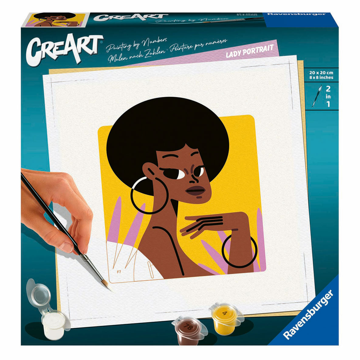 Ravensburger creart paint by number - female portrait