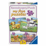 Ravensburger palapeli ensimmäiset pulmani 4in1 kotieläinperheet