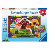 Ravensburger quebra-cabeça contos de fadas 2x12pcs