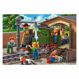 Ravensburger legpuzzel vliegtuig en trein reparatie, 2x24st.