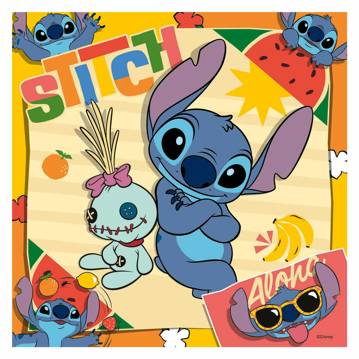 RAVENSBURGER puzzle puzzle Disney Stitch, 3x49st.