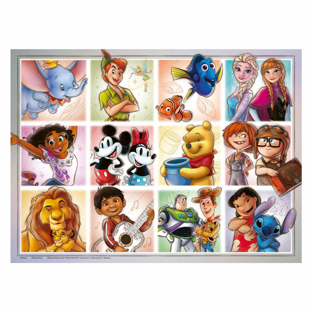 Ravensburger jigsaw puzzle XXL Disney characters, 100th.