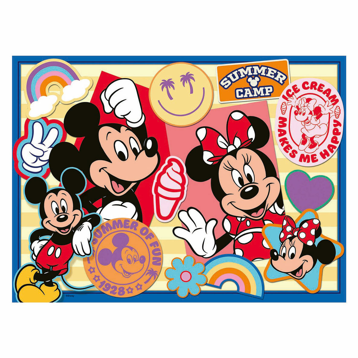 Ravensburger Jigsaw Puzzle XXL Mickey et Minnie, 200st.