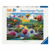 Ravensburger Puzzle Das Tal der Heißluftballons, 500 Teile.