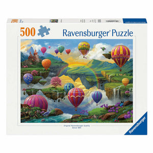Ravensburger Puzzle Das Tal der Heißluftballons, 500 Teile.