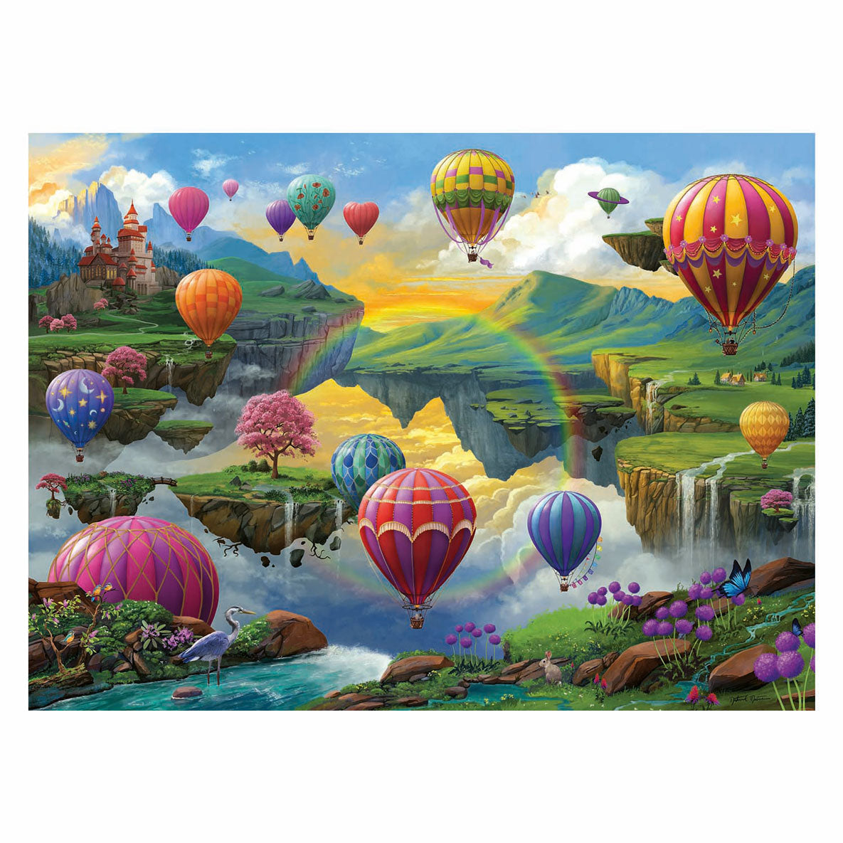 Ravensburger sestavljanka dolina toplozračnih balonov, 500 kos.