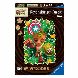 Ravensburger Holzpuzzle Marvel groß, 150 Teile.
