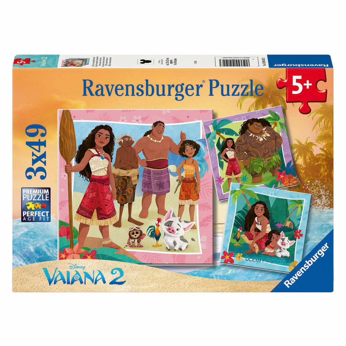Ravensburger Puzzle Disney Vaiana 2, 3x49 Stéck.