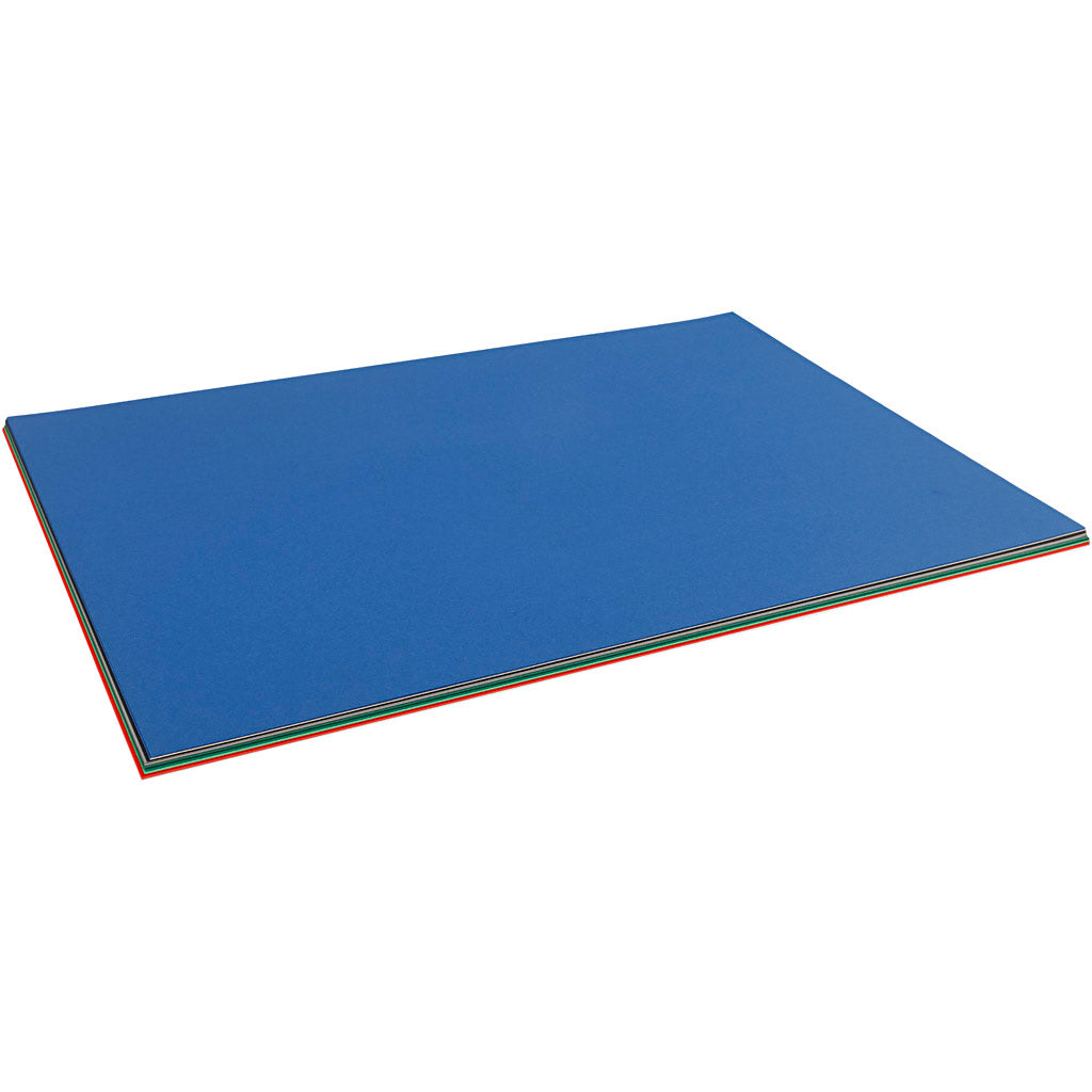 Colortime kerst karton, a2, vel 420x594 mm, 180 gr, diverse kleuren, 20 div vellen 1 doos