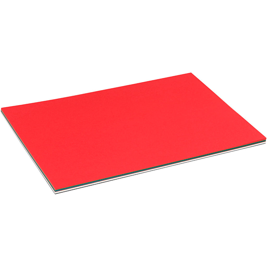 Colortime kerst karton, a4, vel 210x297 mm, 180 gr, diverse kleuren, 30 div vellen 1 doos
