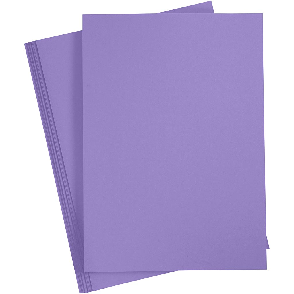Creativ company gekleurd karton, a3, vel 297x420 mm, 180 gr, donkerpaars, 20 vel 1 doos