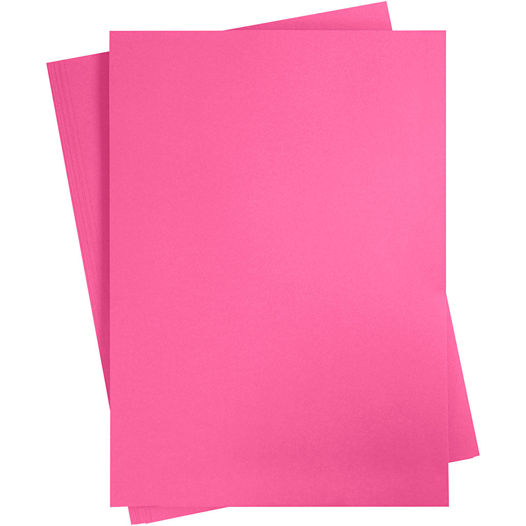 Creativ company gekleurd karton, a2, vel 420x594 mm, 180 gr, roze, 10 vel 1 doos