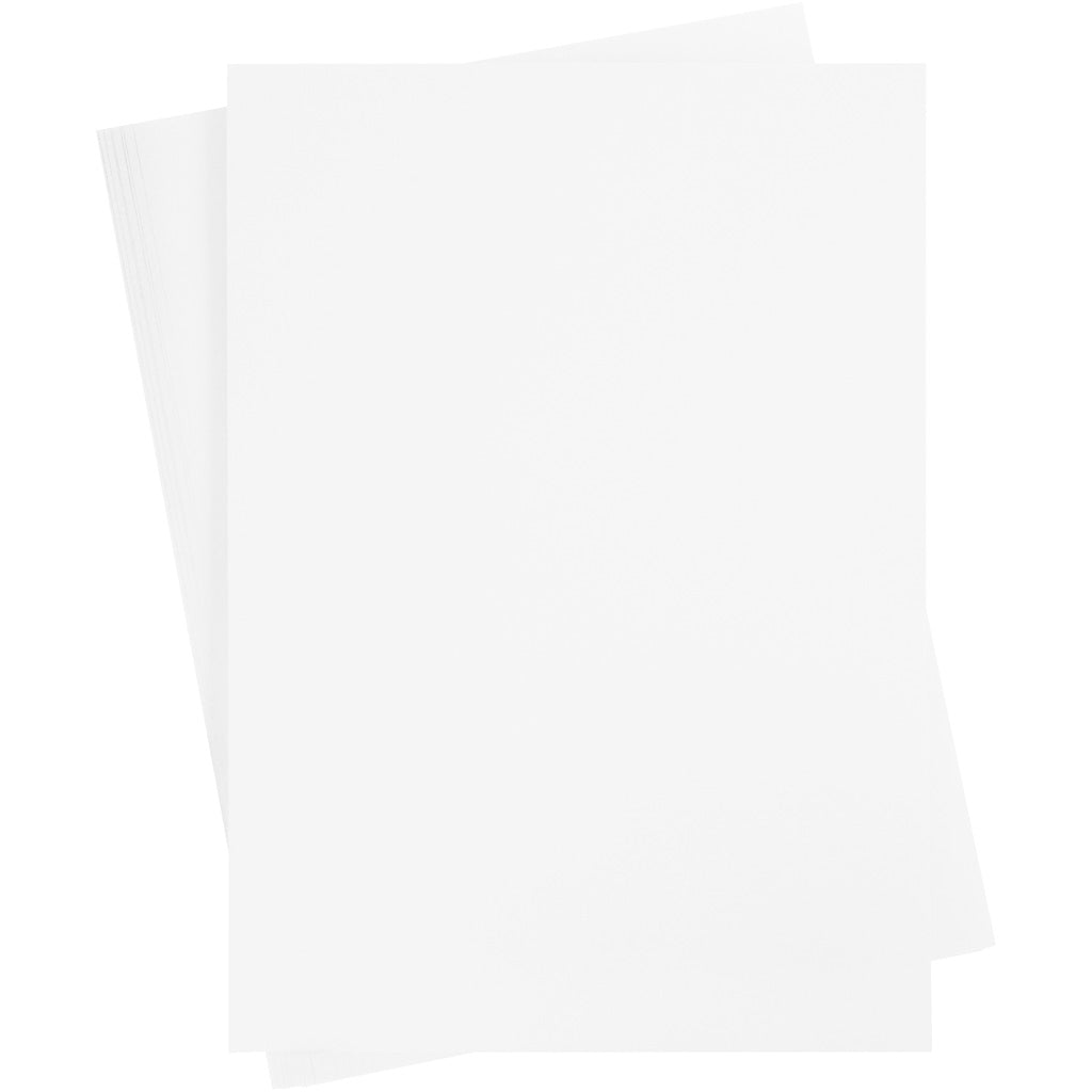Creativ company gekleurd karton, a2, vel 420x594 mm, 180 gr, wit, 10 vel 1 doos