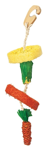 Critter's Choice Happy Pet Natural Loofah Hanging Toy