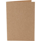 Cards, size 10.5x15 cm, 220 gr, natural, 10 pieces 1 box