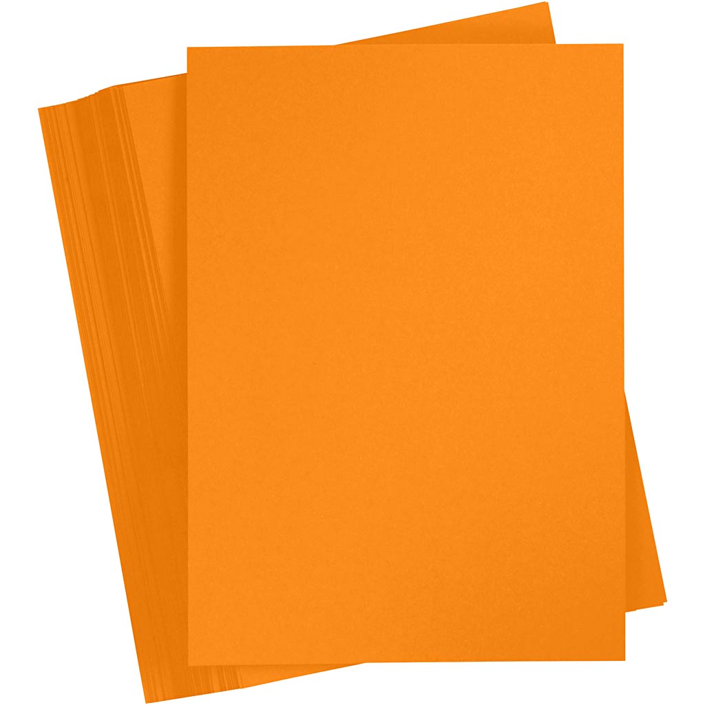 Creativ company gekleurd karton, a5, 180 gr, oranje, 100 vel 1 doos