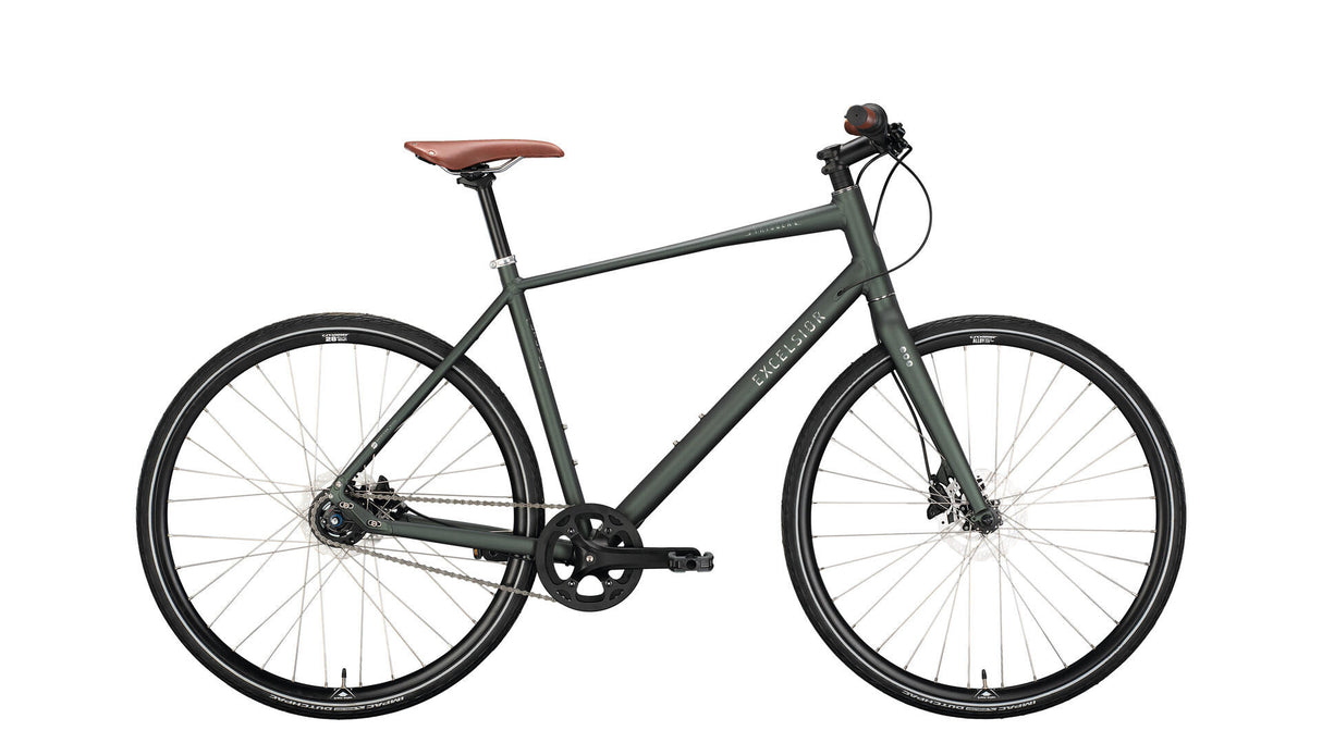Excelsior urbanfiets trigger (#1) bike excels.trigger 28 53 diam. 8sp green matt