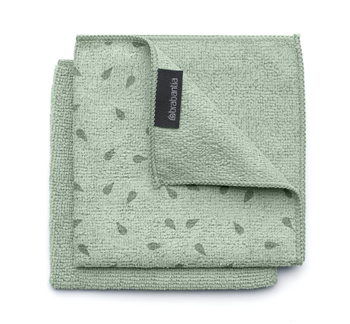 Microfiber cloths jade green