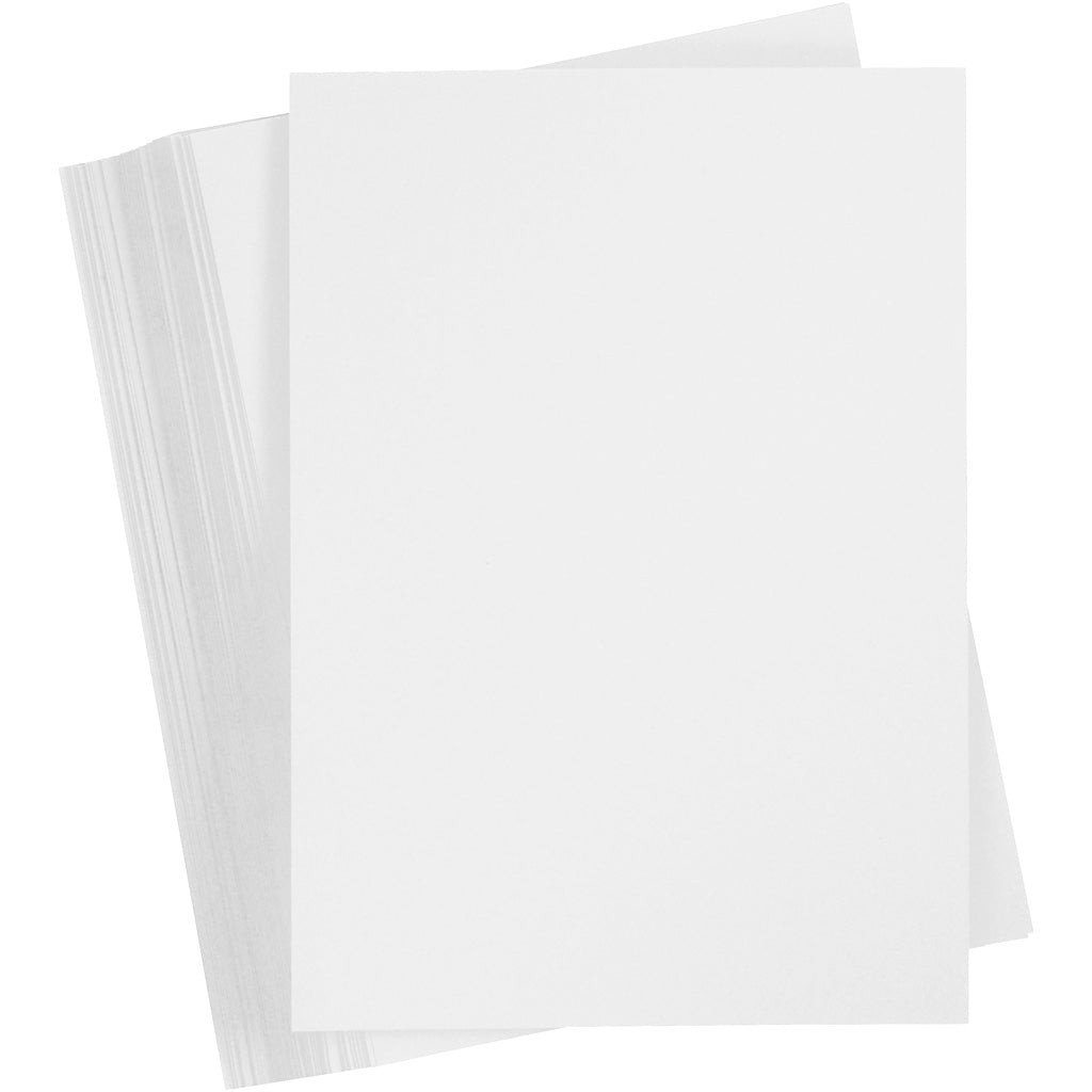 Creativ company gekleurd karton, a5, vel 148x210 mm, 250 gr, wit, 100 vel 1 doos